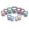 Hantla kettlebell inSPORTline Vin-Bell 10 kg ∙ powłoka winylowa ∙ gumowe podkładki ∙ stabilny chwyt ∙ antypoślizgowa
